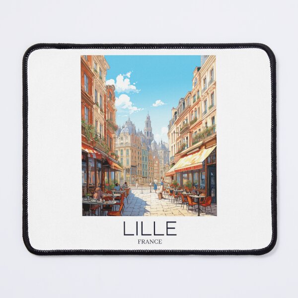 Item preview, A Pop Art Travel Print of Lille - France designed and sold by StudioRedKoala.
