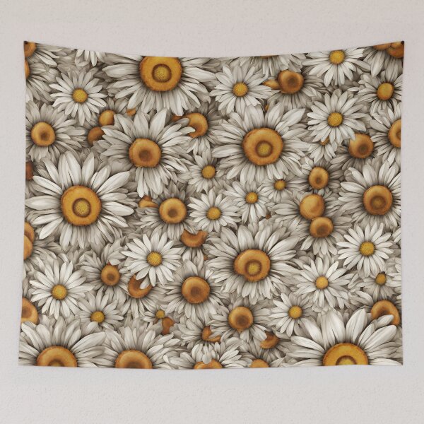 Item preview, Boho Daisies, funny, gifts, boho, white,  designed and sold by Ewelina  Niemiec.