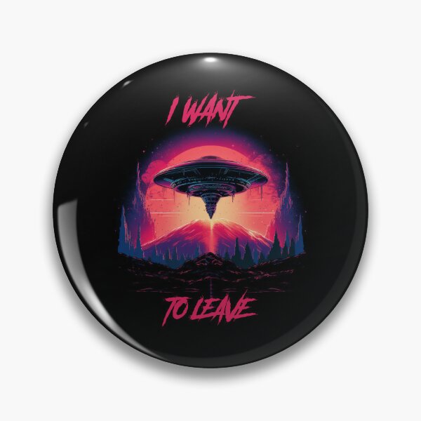 Item preview, I want to leave - synthwave cyberpunk designed and sold by GlitchGrotesque.
