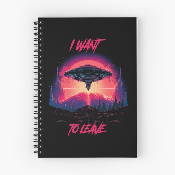 Item preview, I want to leave - synthwave cyberpunk designed and sold by GlitchGrotesque.