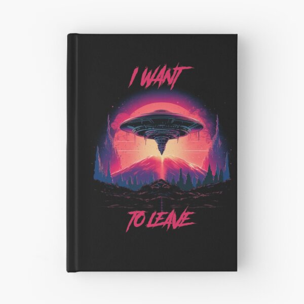 Item preview, I want to leave - synthwave cyberpunk designed and sold by GlitchGrotesque.