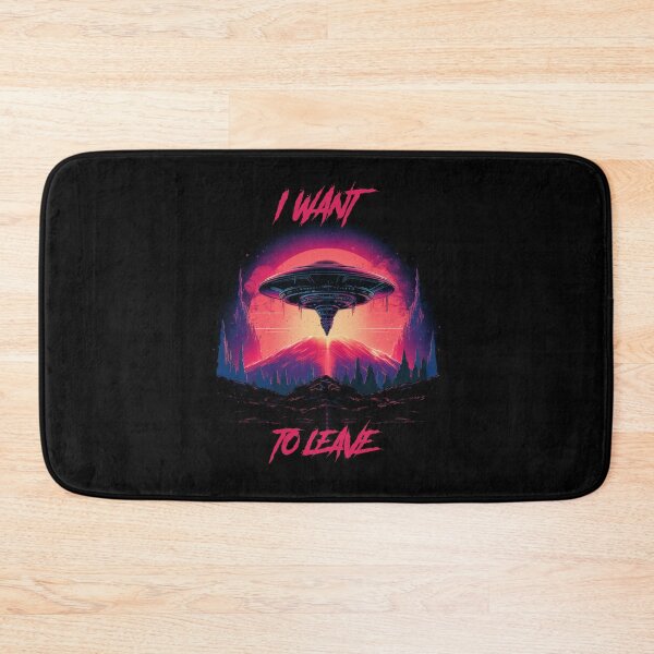 Item preview, I want to leave - synthwave cyberpunk designed and sold by GlitchGrotesque.