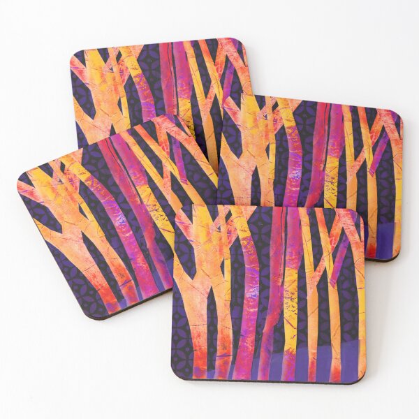 Item preview, orange trunk trees birch  designed and sold by handmadehipsters.