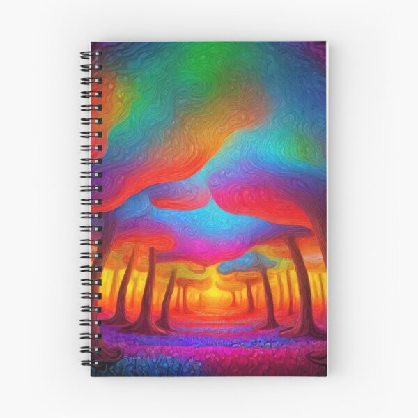 Item preview, Trippy Mushroom Forest  designed and sold by treatsntrinkets.