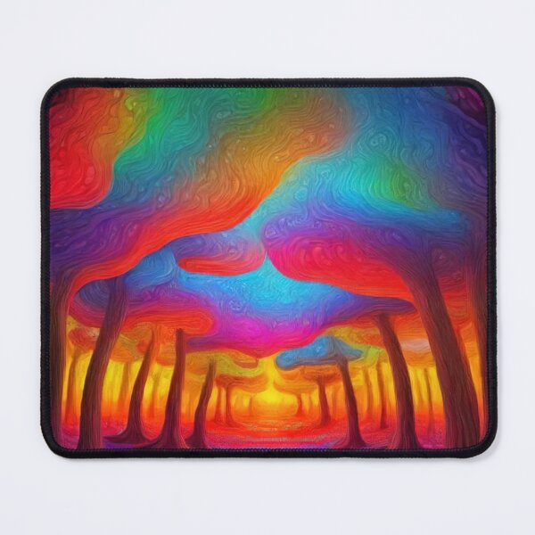 Item preview, Trippy Mushroom Forest designed and sold by treatsntrinkets.