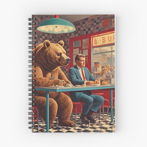 Item preview, Bear at the Diner designed and sold by Angelandspot.