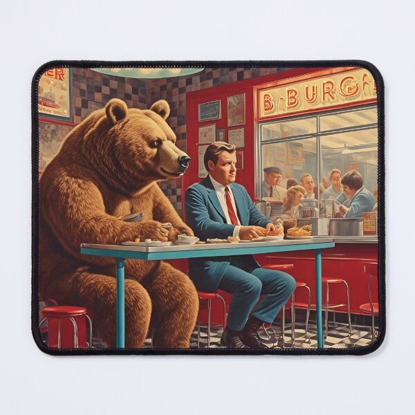 Item preview, Bear at the Diner designed and sold by Angelandspot.