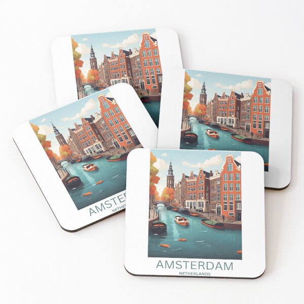 Artikelvorschau, Amsterdamer Reisedruck entworfen und verkauft von LandmarkLabs04.