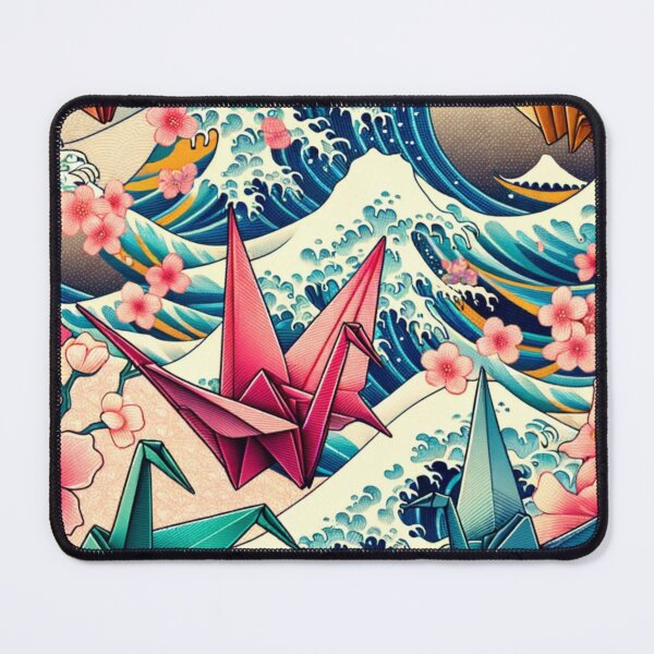Item preview, Origami Meets Waves - Artistic Print designed and sold by mymagicstoreus.