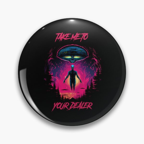 Item preview, Take me to your dealer - synthwave cyberpunk designed and sold by GlitchGrotesque.