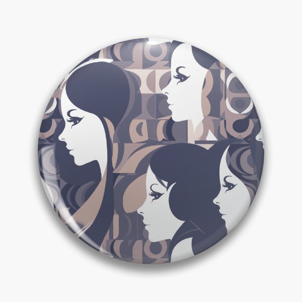 Item preview, Mushroom coloured Contemporary Retro Disco women fabric designs designed and sold by Andimoot.