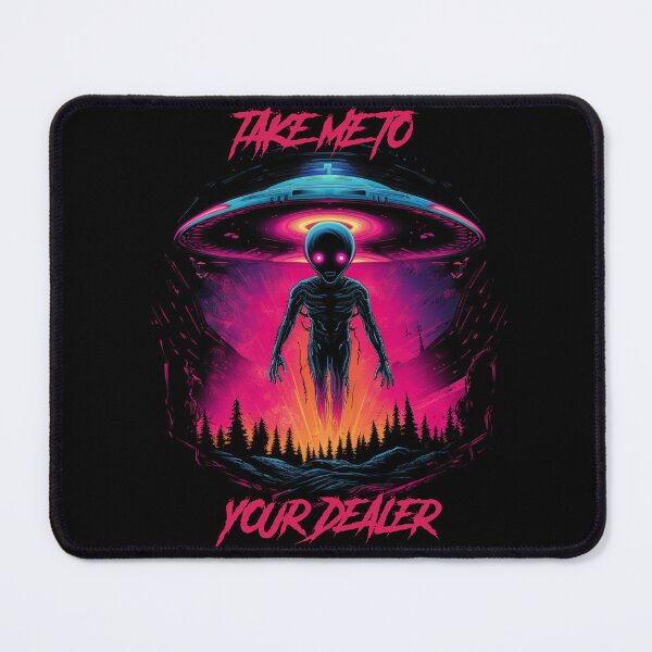 Item preview, Take me to your dealer - synthwave cyberpunk designed and sold by GlitchGrotesque.