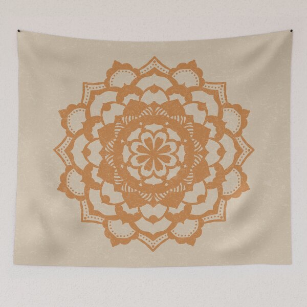 Item preview, Deva Mandala - Dove + Rust designed and sold by Irene Estelle.