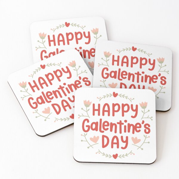 Item preview, Happy Galentines Day - floral design designed and sold by EmeraldeaArt.