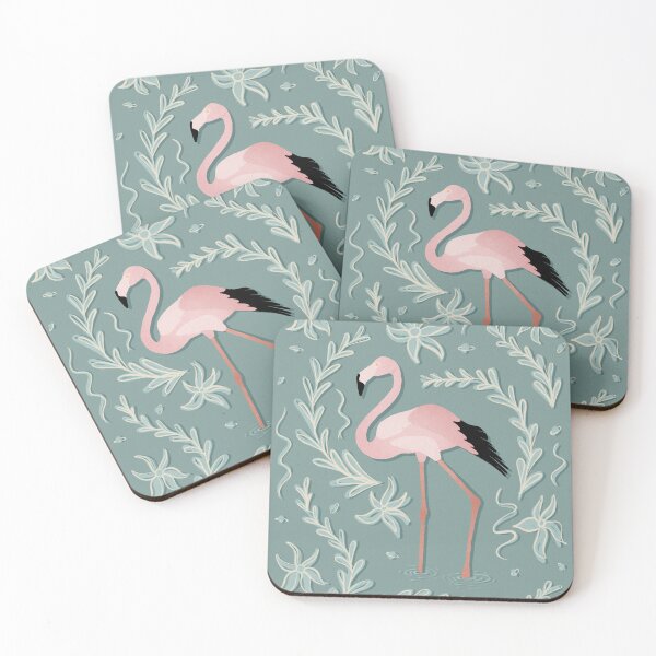Item preview, Floral Sage Flamingo designed and sold by GabbyRiosDesign.