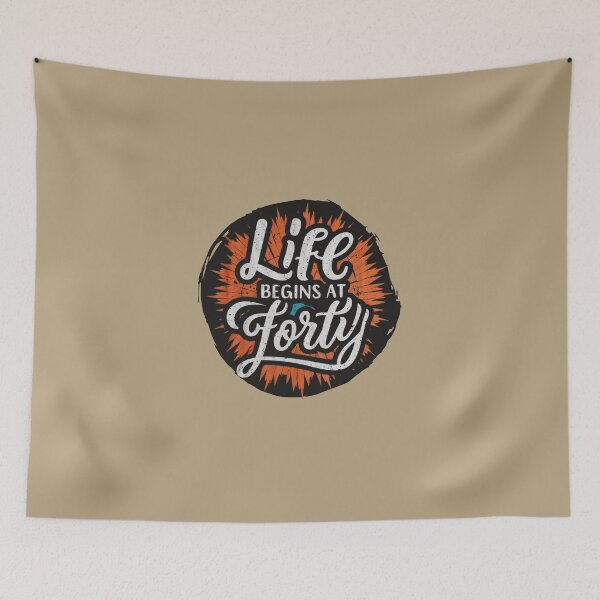 Item preview, Life begins at forthy designed and sold by Moris-shop.