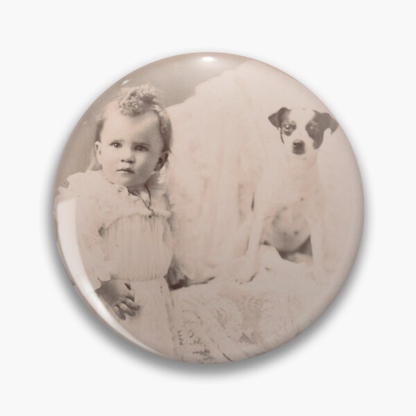 Item preview, Antique 1880's Cabinet Card Wisconsin Child with Jack Russell Terrier Dog designed and sold by Shelly Little.