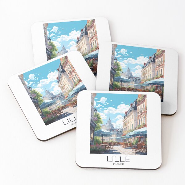 Item preview, A Pop Art Travel Print of Lille - France  designed and sold by StudioRedKoala.