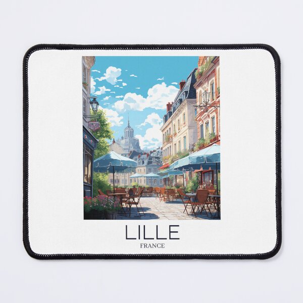 Item preview, A Pop Art Travel Print of Lille - France designed and sold by StudioRedKoala.