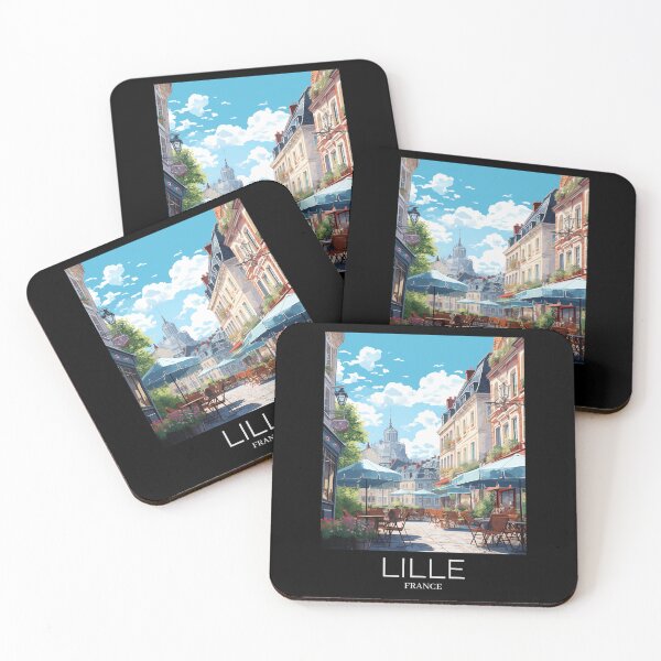 Item preview, A Pop Art Travel Print of Lille - France  designed and sold by StudioRedKoala.