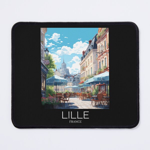 Item preview, A Pop Art Travel Print of Lille - France designed and sold by StudioRedKoala.