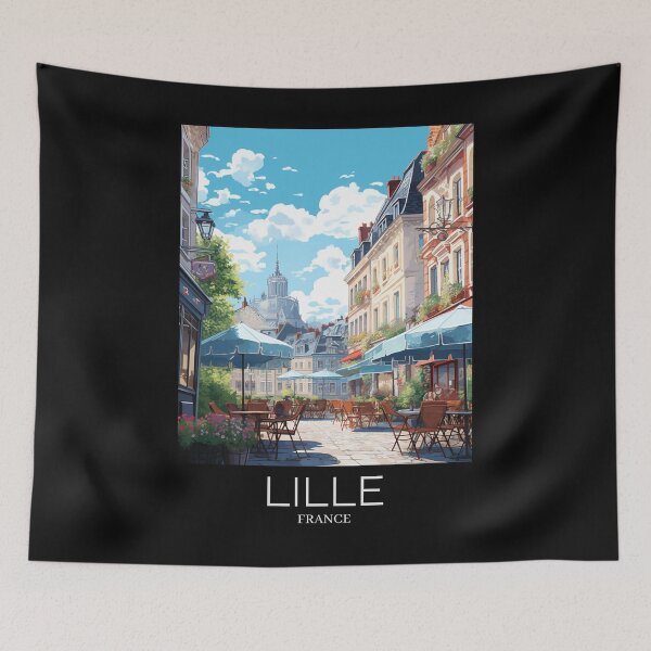 Item preview, A Pop Art Travel Print of Lille - France  designed and sold by StudioRedKoala.