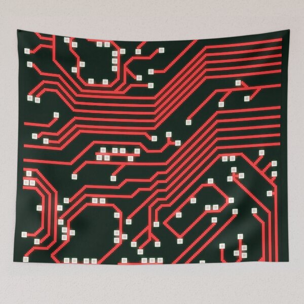Item preview, Voxel Printed Circuit Board Red designed and sold by PotatoVonEpicus.
