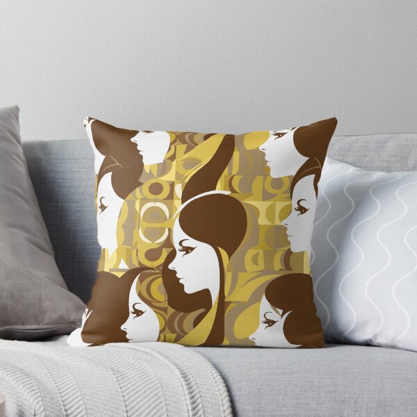 Item preview, Shades of Gold Contemporary Retro Disco women fabric designs designed and sold by Andimoot.