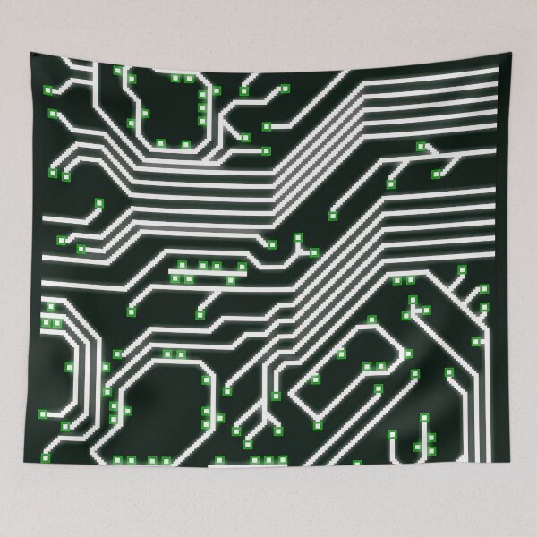 Item preview, Voxel Printed Circuit Board White designed and sold by PotatoVonEpicus.