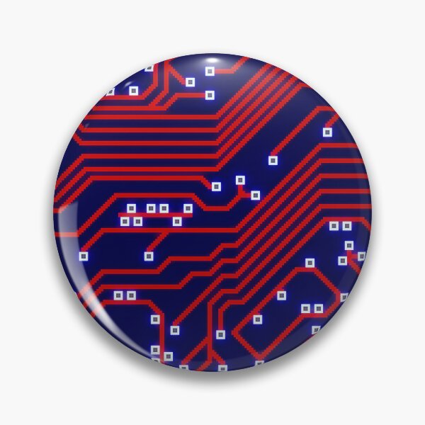 Item preview, Voxel Printed Circuit Board Red/Blue designed and sold by PotatoVonEpicus.