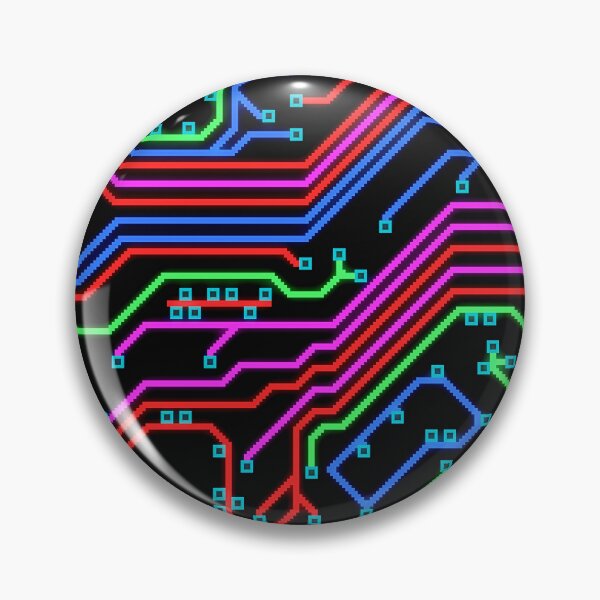 Item preview, Voxel Printed Circuit Board Neon designed and sold by PotatoVonEpicus.