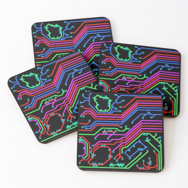 Item preview, Voxel Printed Circuit Board Neon designed and sold by PotatoVonEpicus.