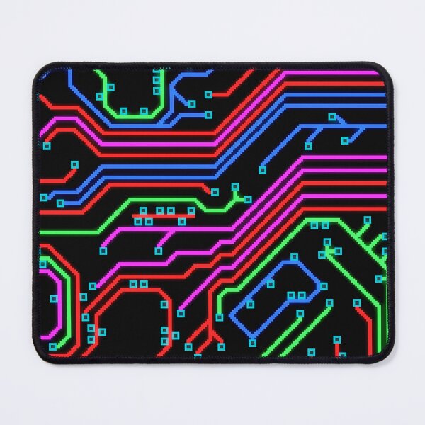 Item preview, Voxel Printed Circuit Board Neon designed and sold by PotatoVonEpicus.