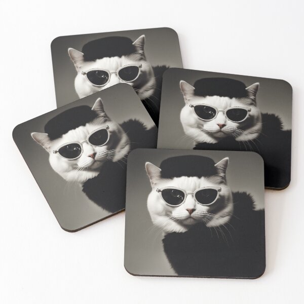 Item preview, Anthropomorphic Cat Collection - Domestic Shorthair #55 White Cat designed and sold by elektronen.