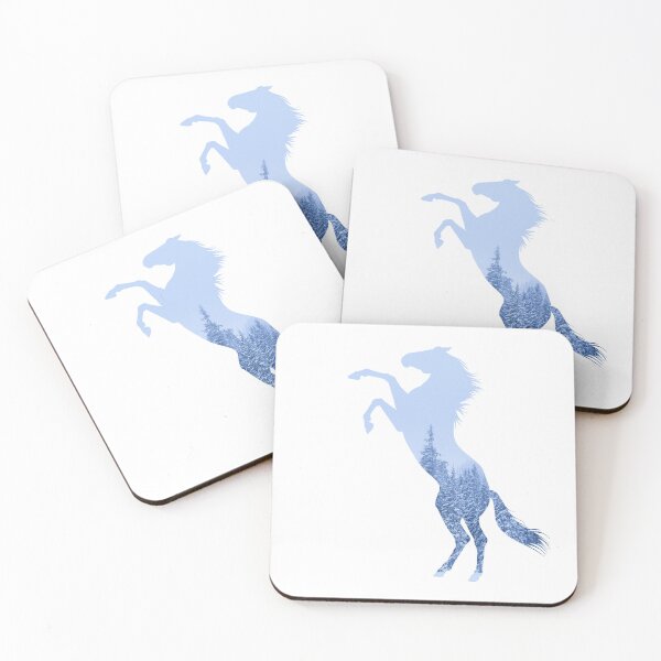 Item preview, Horse rearing in front of a winter wonderland, for every horse lover! designed and sold by PICbyFemke.