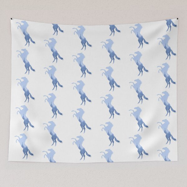 Item preview, Horse rearing in front of a winter wonderland, for every horse lover! designed and sold by PICbyFemke.