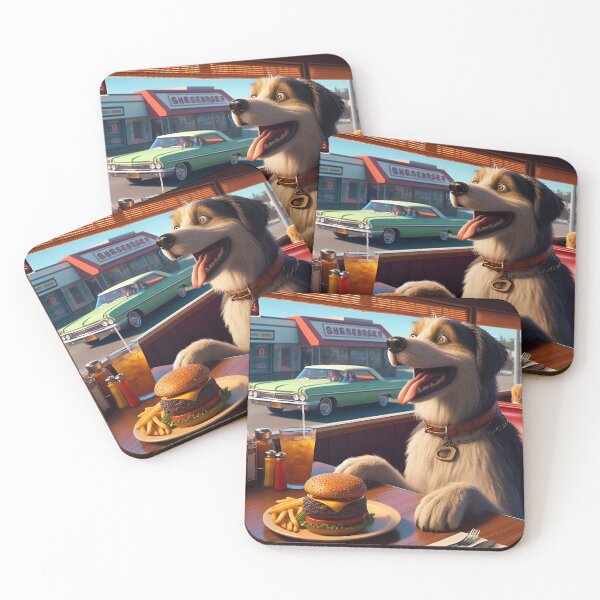 Item preview, Cute Dog at the Diner designed and sold by Angelandspot.