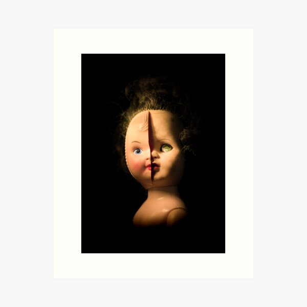 baby doll head creepy | Art Print