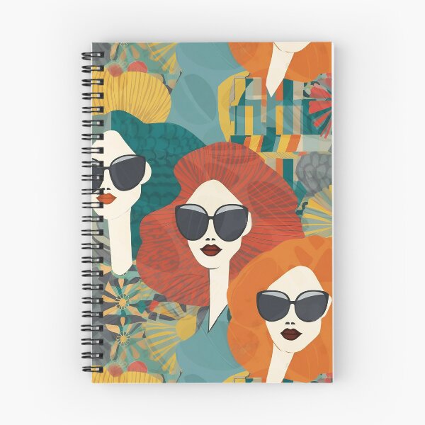 Item preview, Funky colours Contemporary Retro Disco women fabric designs designed and sold by Andimoot.