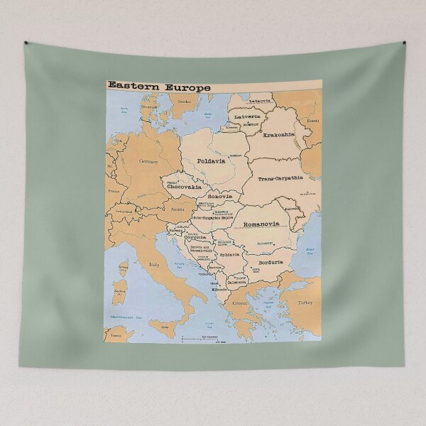 Item preview, Eastern Europe Map designed and sold by 300Spikes.