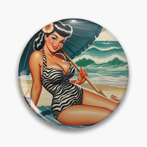 Item preview, Retro Summer Pin Up designed and sold by PulpVintage.