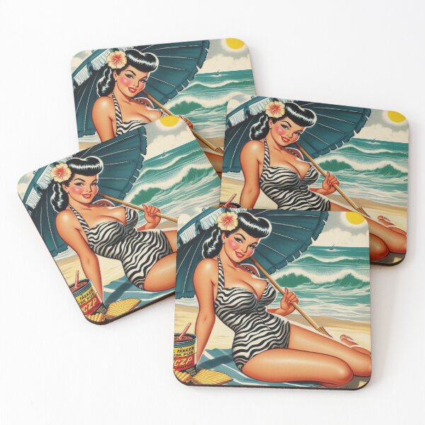 Item preview, Retro Summer Pin Up designed and sold by PulpVintage.