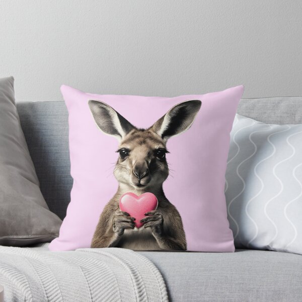 Item preview, Sweet Pink Kangaroo Heart  designed and sold by AnimaliaStar.