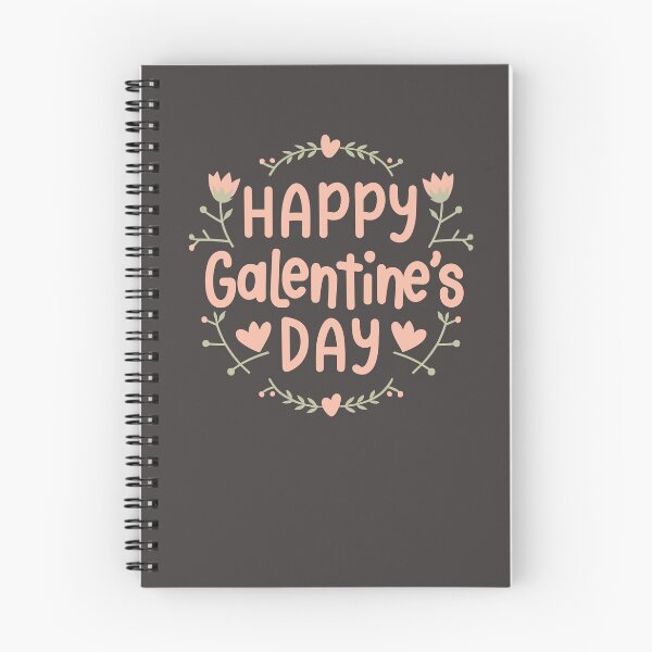 Item preview, Happy Galentines Day floral design in pastel pink designed and sold by EmeraldeaArt.