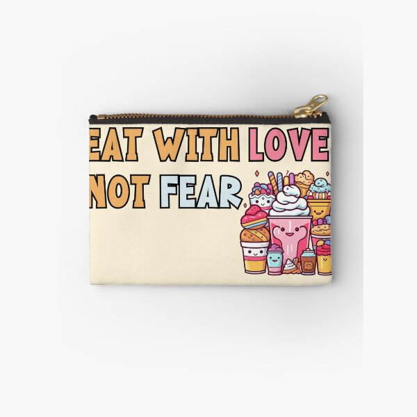 Item preview, Eat with love, not fear. Eating disorders quote designed and sold by Abstractionaly.