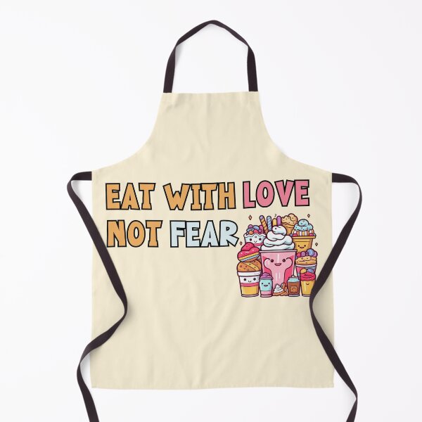 Item preview, Eat with love, not fear. Eating disorders quote designed and sold by Abstractionaly.