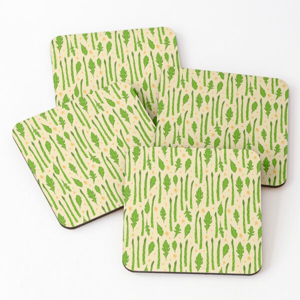 Item preview, Asparagus Arugula - Yellow Pattern designed and sold by GabbyRiosDesign.