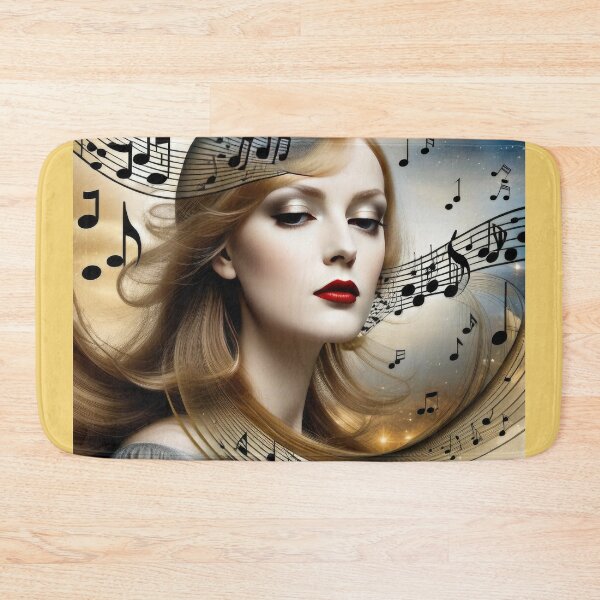 Artikelvorschau, Music wavy musical lines with musical notes entworfen und verkauft von filusattila.
