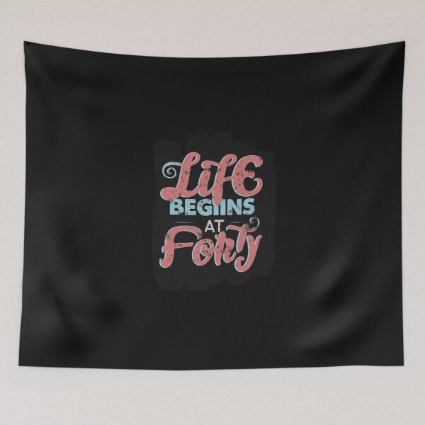 Item preview, Life begins at forty designed and sold by Moris-shop.