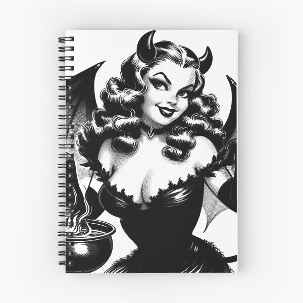Item preview, Retro Devil Pin Up designed and sold by PulpVintage.